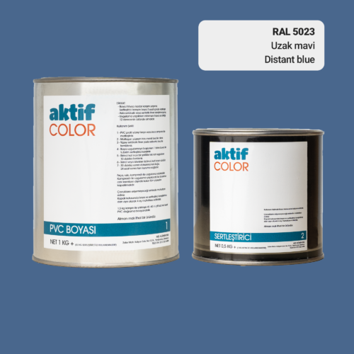 RAL 5023 - Uzak Mavi / Aktif Color Pvc Boyası (Pimapen Boyası) 1,5 Kg / Mor, Eflatun ve Mavi Tonlar
