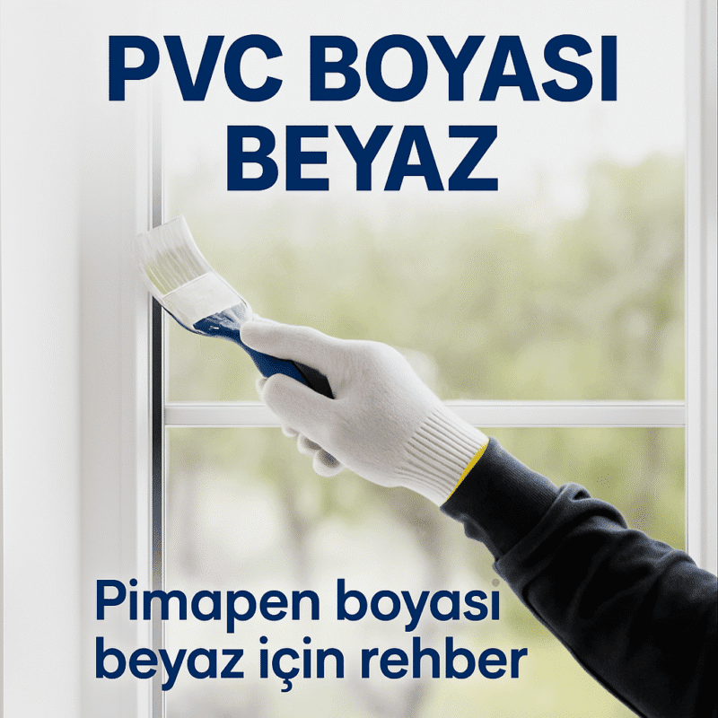 ç mekanda, beyaz renk PVC boyası ile pimapen pencereyi boyayan bir usta